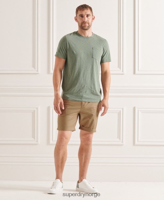 Superdry beige klær 86P46D6465 papirvekts chino-shorts menn
