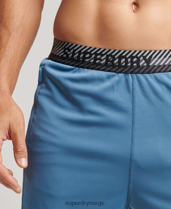 Superdry blå klær 86P46D298 core avslappet shorts menn