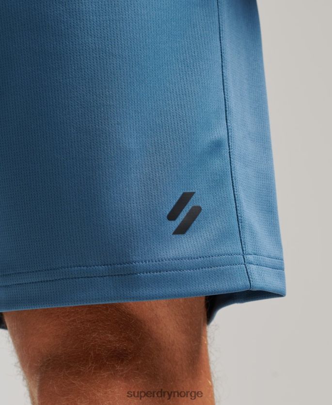 Superdry blå klær 86P46D298 core avslappet shorts menn