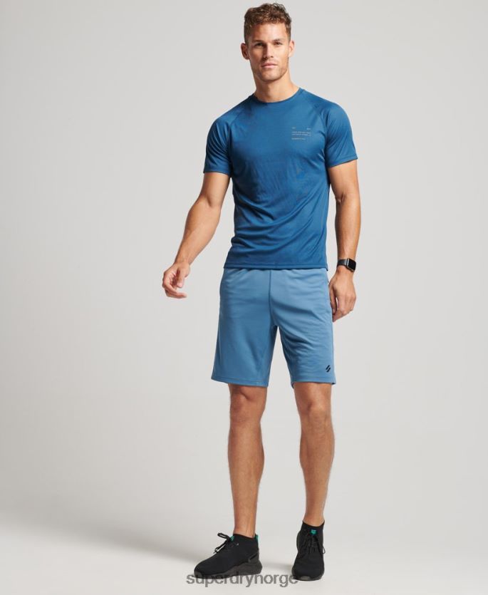Superdry blå klær 86P46D298 core avslappet shorts menn