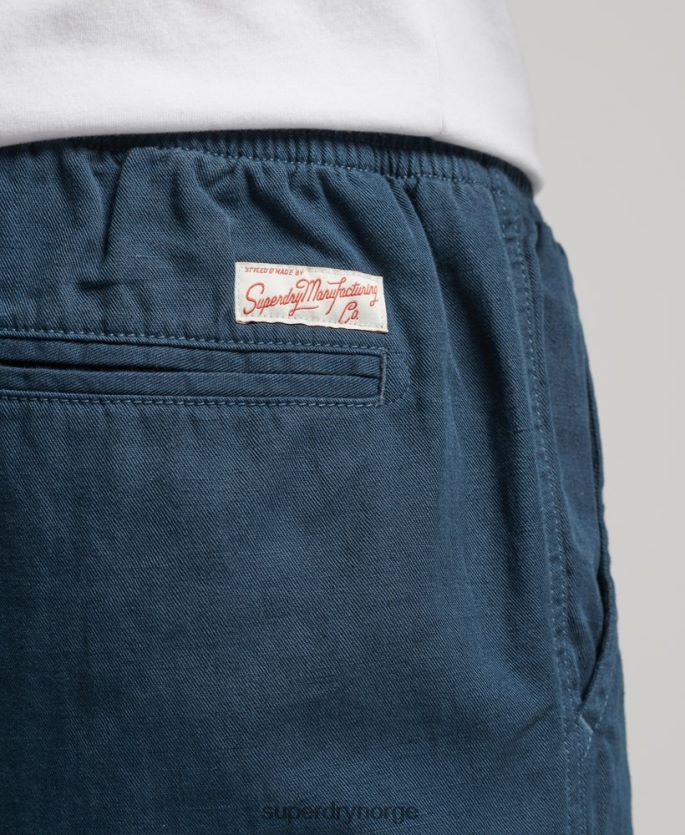 Superdry blå klær 86P46D33 vintage overfarget shorts menn