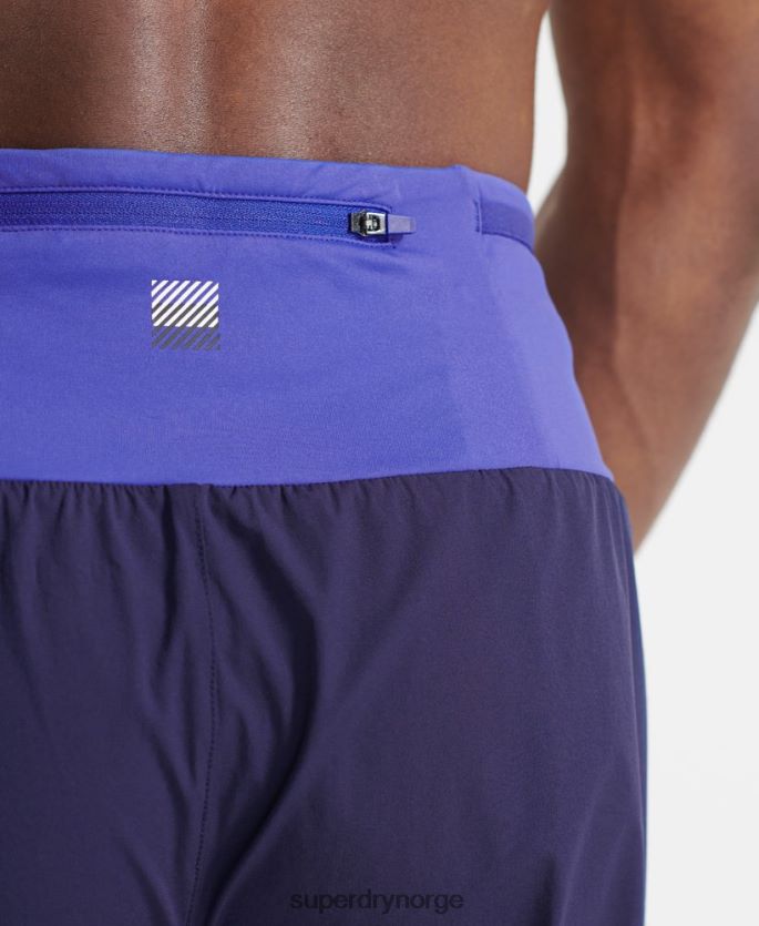 Superdry blå klær 86P46D341 kjøre premium shorts menn