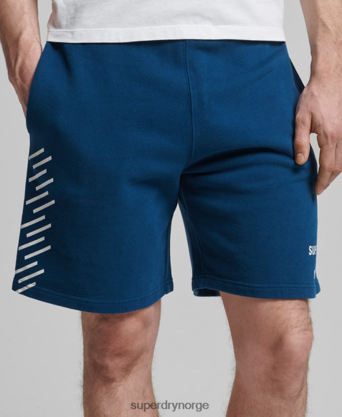 Superdry blå klær 86P46D351 kode kjerne sportsshorts menn