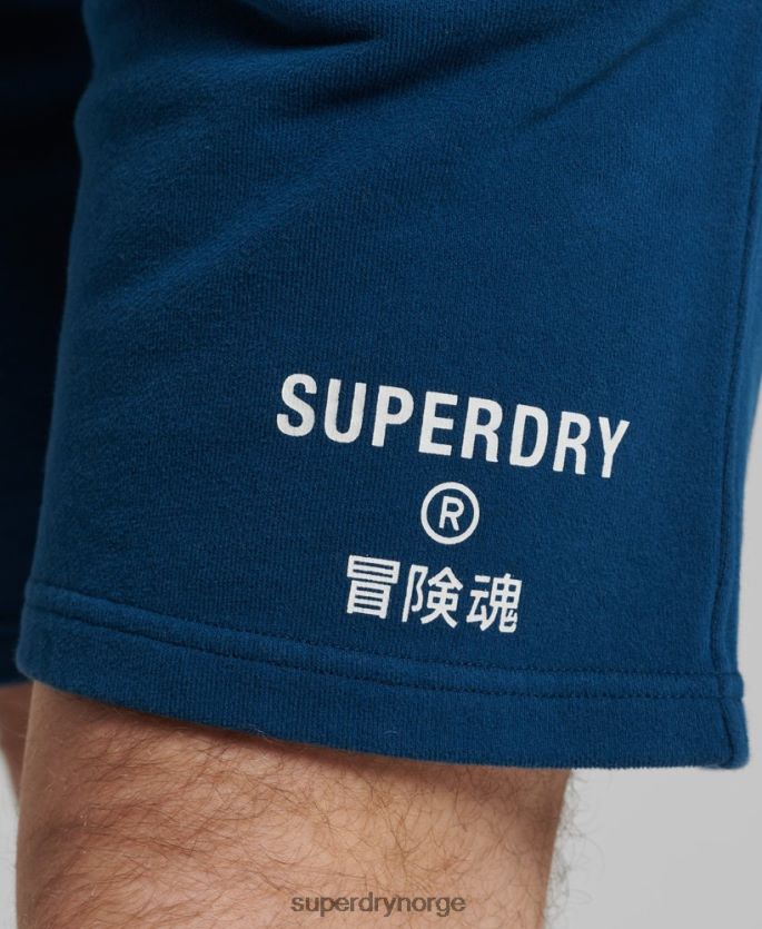 Superdry blå klær 86P46D351 kode kjerne sportsshorts menn