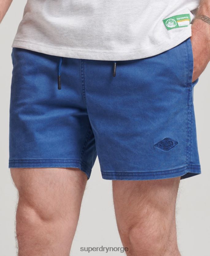 Superdry blå klær 86P46D379 vintage vaskeshorts menn