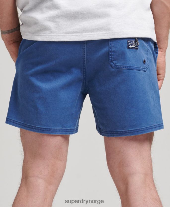 Superdry blå klær 86P46D379 vintage vaskeshorts menn