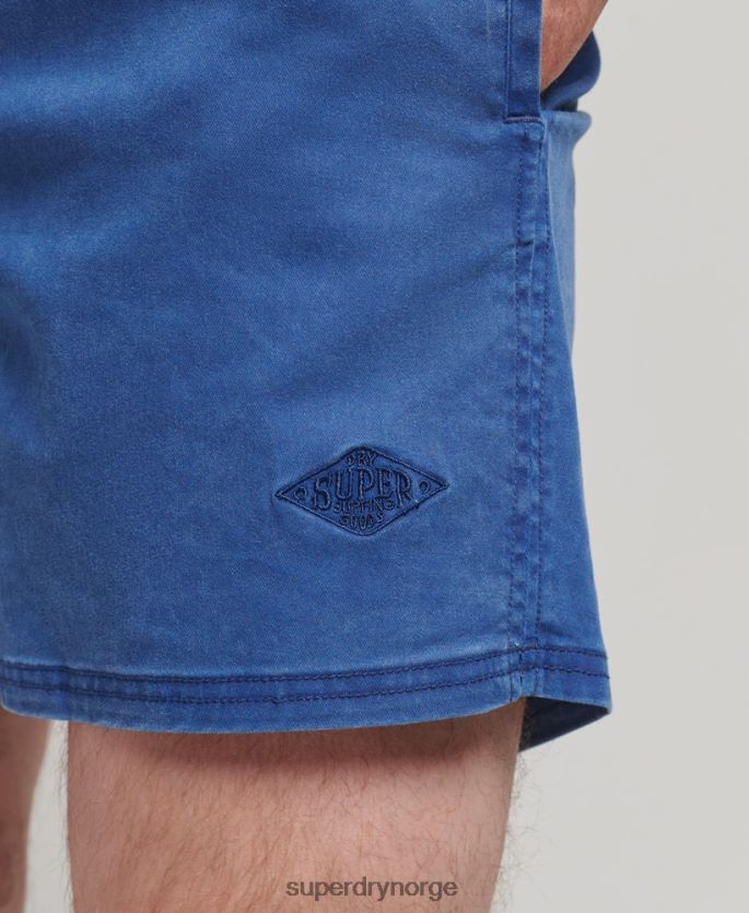 Superdry blå klær 86P46D379 vintage vaskeshorts menn