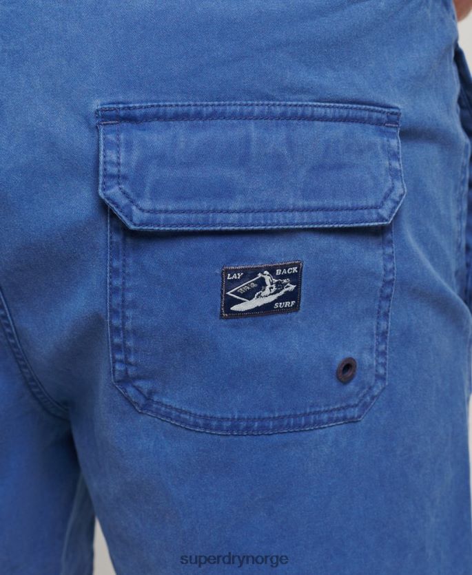 Superdry blå klær 86P46D379 vintage vaskeshorts menn