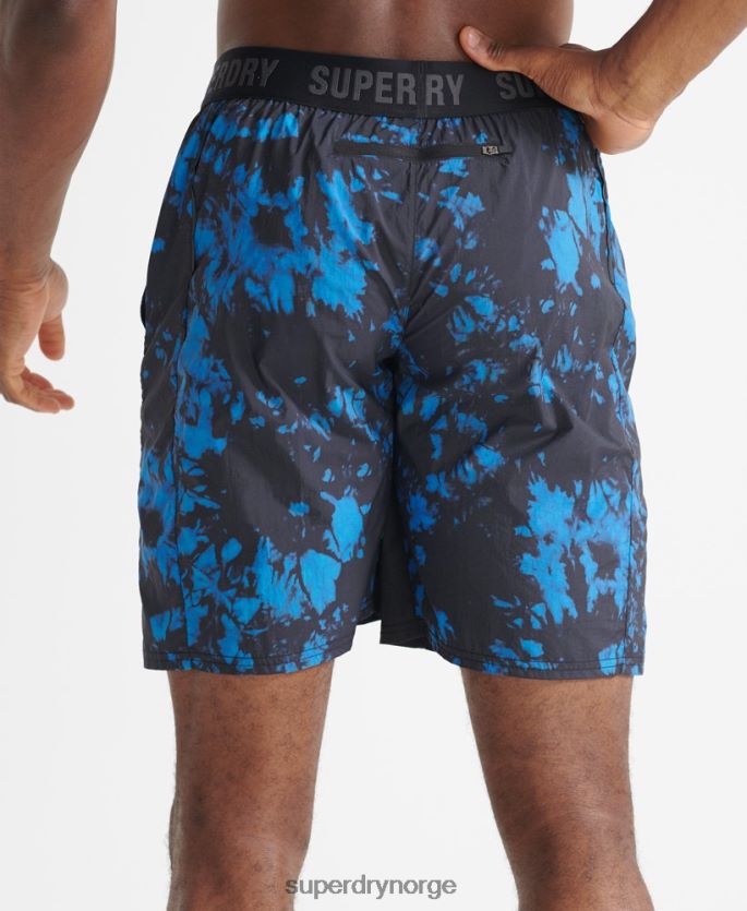Superdry blå klær 86P46D5379 løpeshorts menn