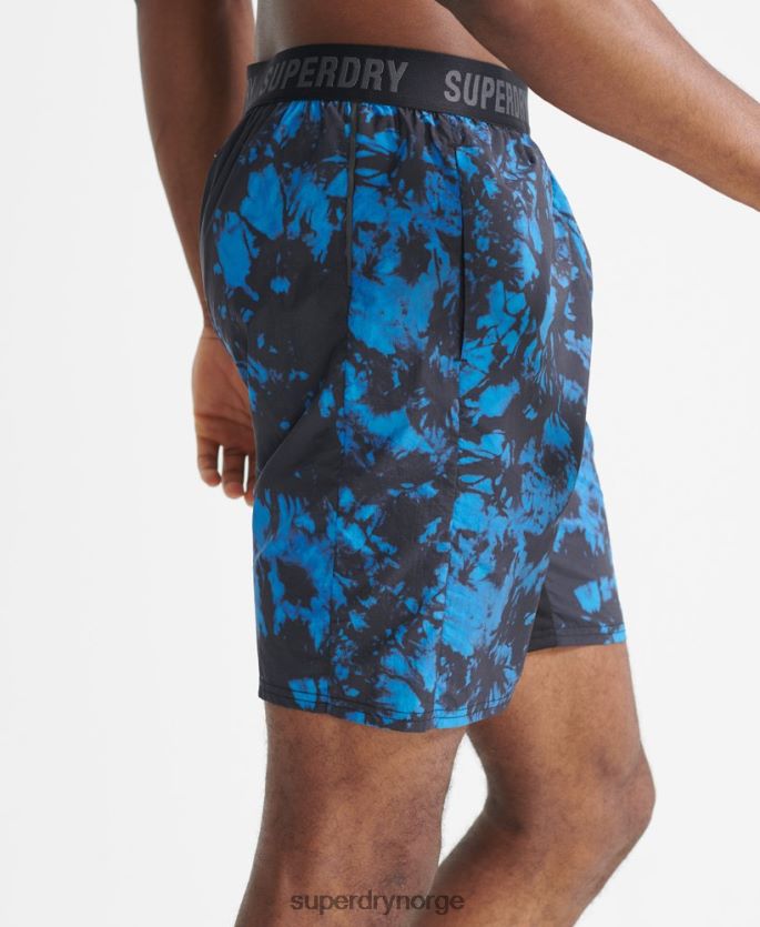 Superdry blå klær 86P46D5379 løpeshorts menn