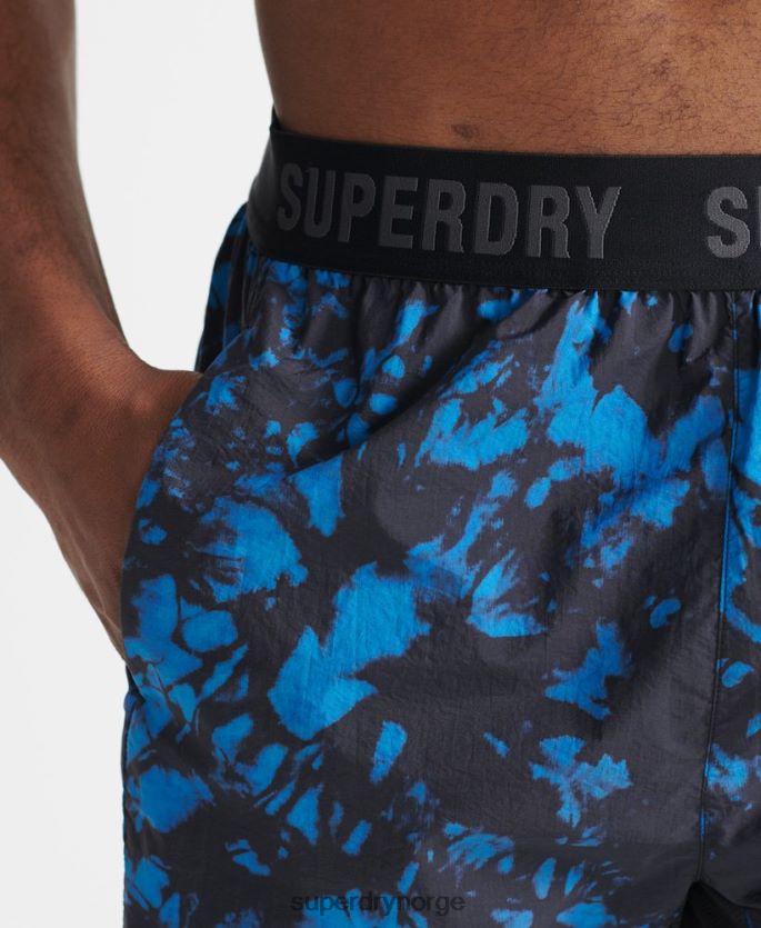 Superdry blå klær 86P46D5379 løpeshorts menn