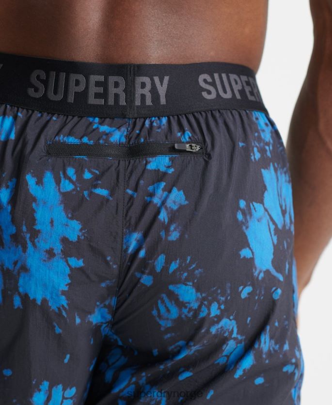 Superdry blå klær 86P46D5379 løpeshorts menn