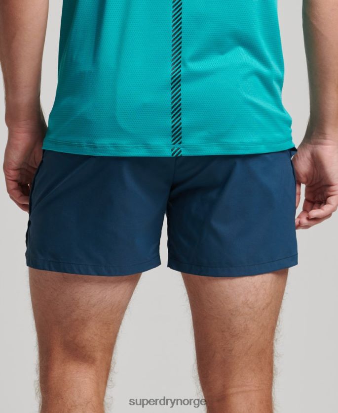 Superdry blå klær 86P46D5391 løpeshorts menn