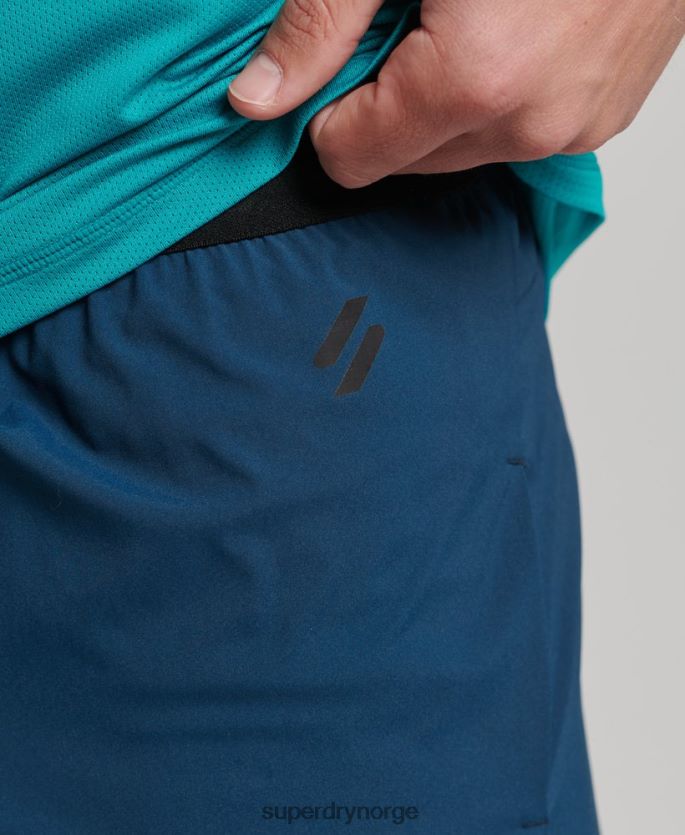 Superdry blå klær 86P46D5391 løpeshorts menn