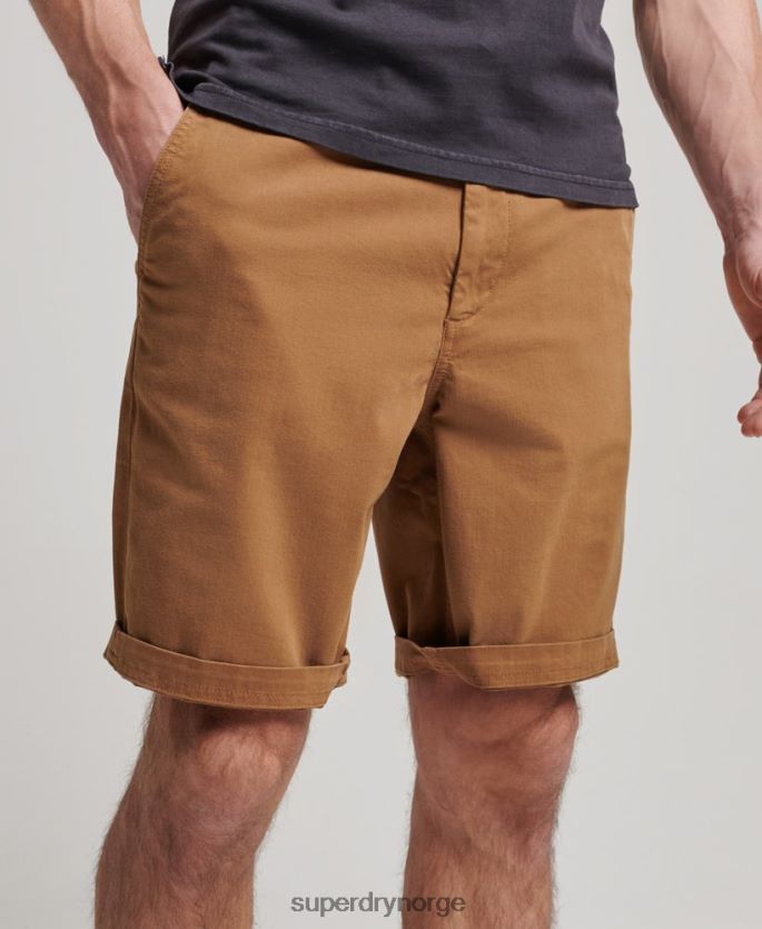 Superdry brun klær 86P46D17 offiser chino shorts menn