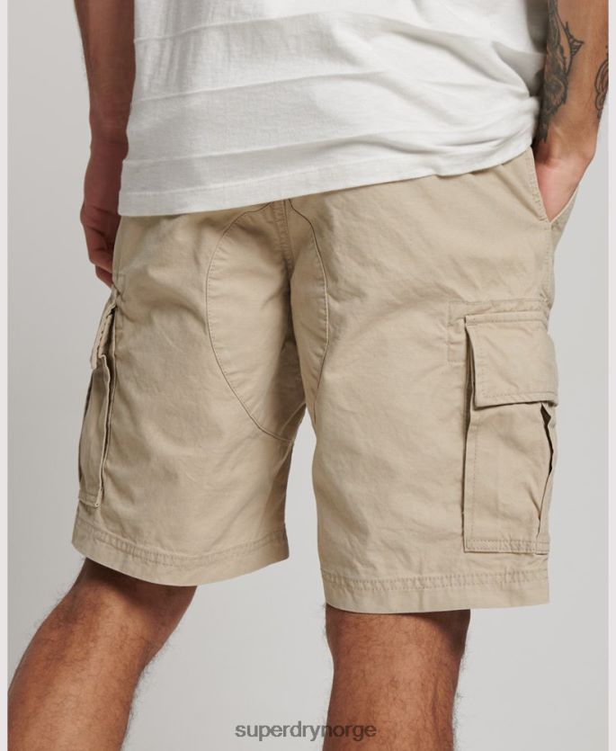 Superdry brun klær 86P46D269 tunge cargo-shorts i økologisk bomull menn