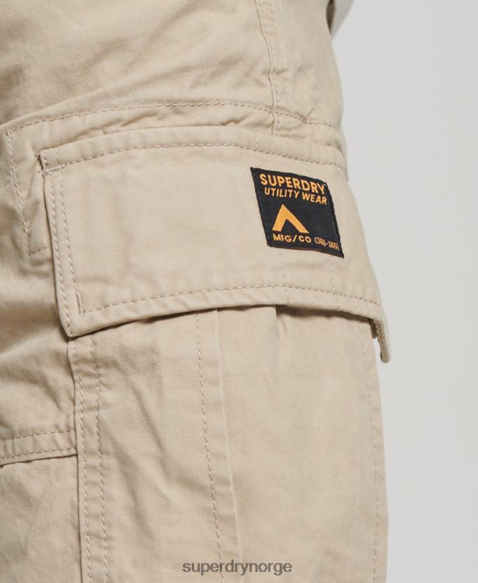 Superdry brun klær 86P46D269 tunge cargo-shorts i økologisk bomull menn