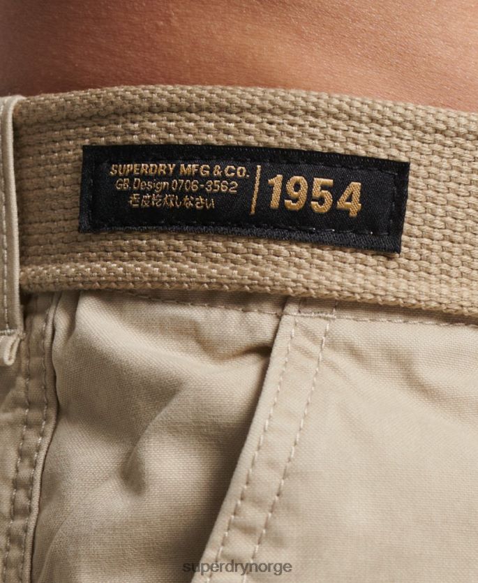 Superdry brun klær 86P46D269 tunge cargo-shorts i økologisk bomull menn