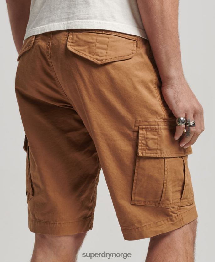 Superdry brun klær 86P46D275 cargo-shorts i økologisk bomull menn