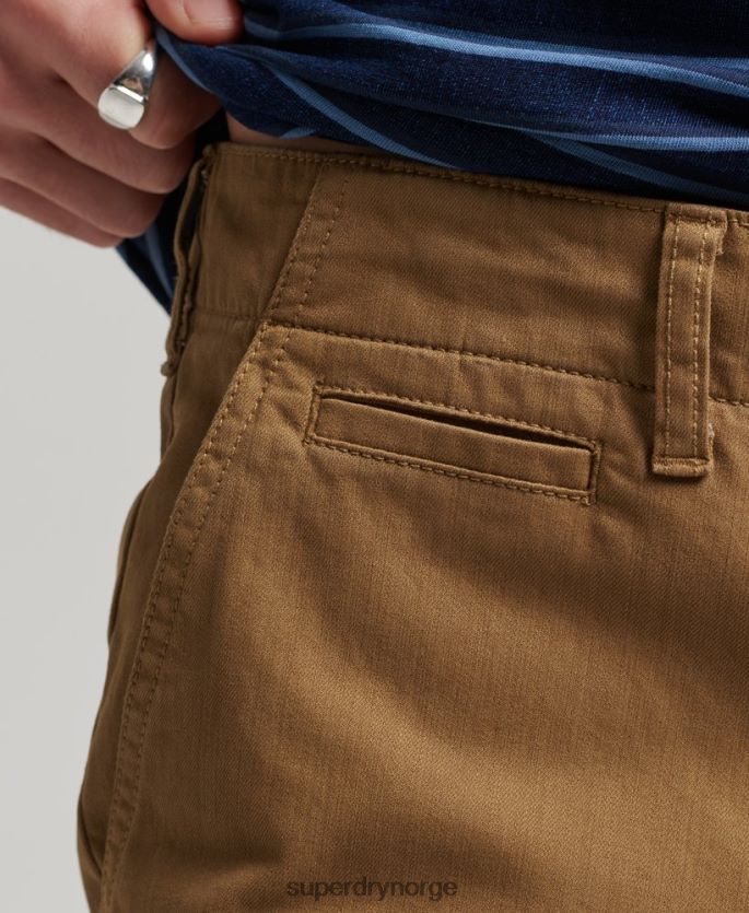 Superdry brun klær 86P46D308 vintage offiser chino-shorts menn