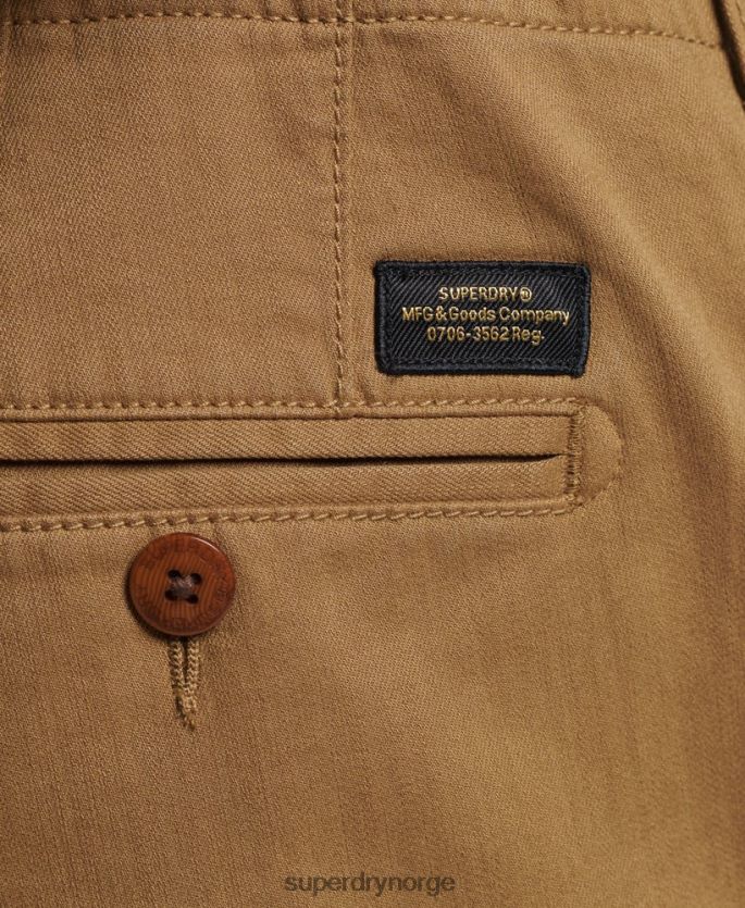 Superdry brun klær 86P46D308 vintage offiser chino-shorts menn