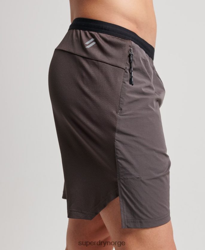 Superdry grå klær 86P46D1409 trene hybridshorts menn