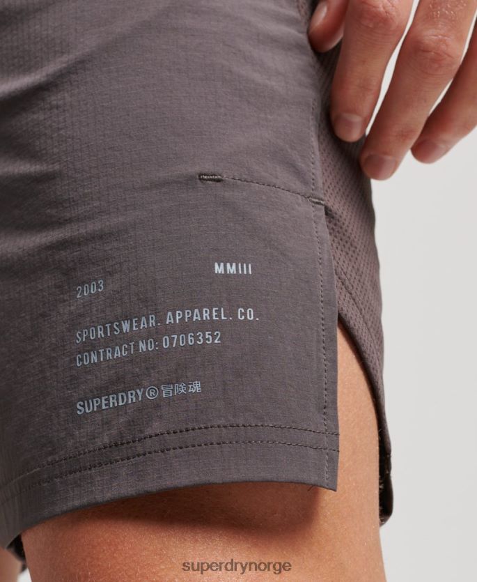 Superdry grå klær 86P46D1409 trene hybridshorts menn