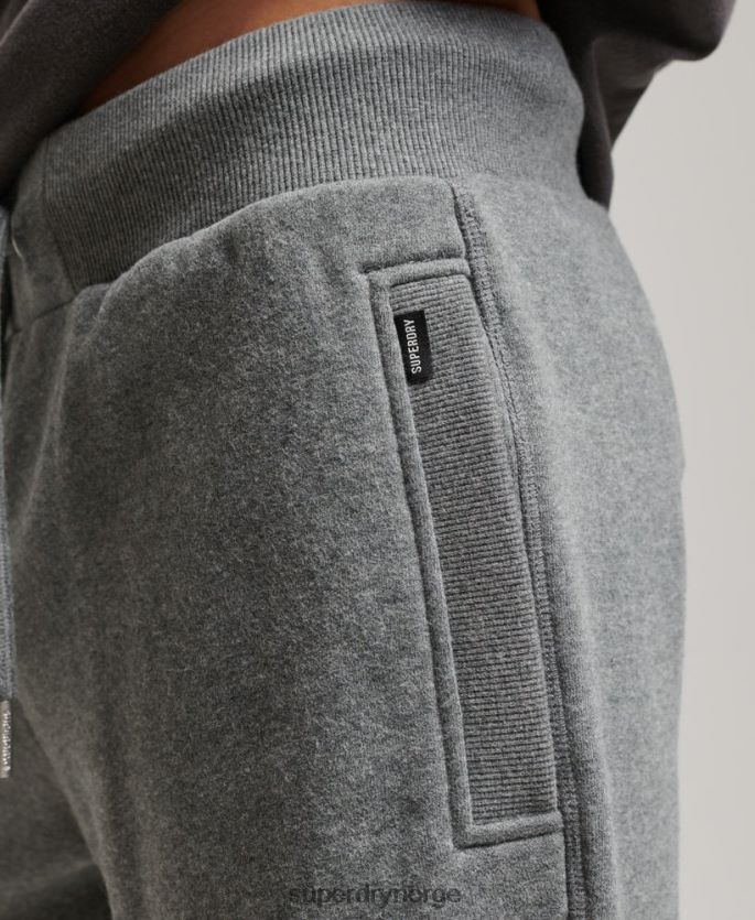 Superdry grå klær 86P46D261 vintage logobrodert jerseyshorts menn