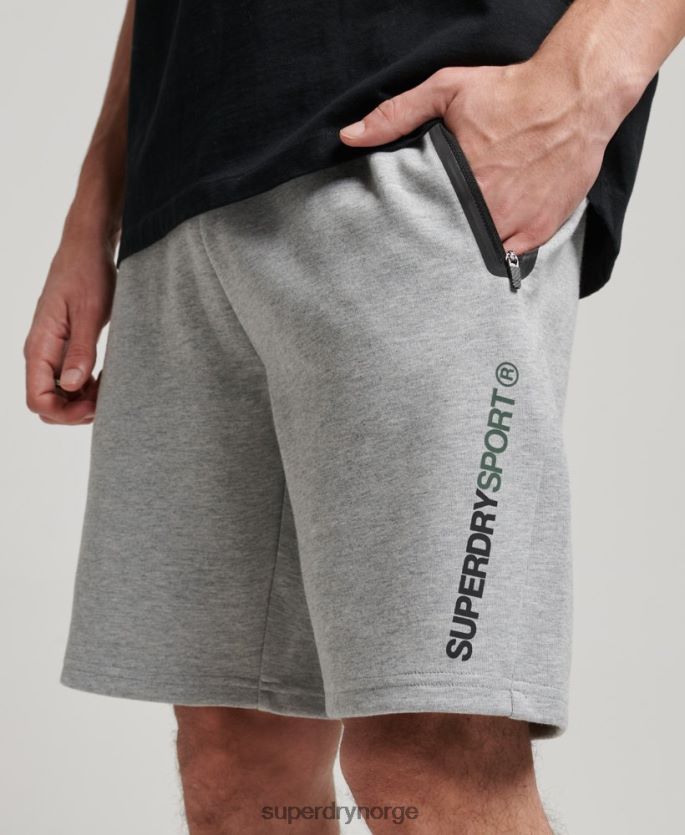 Superdry grå klær 86P46D283 gymtech shorts menn