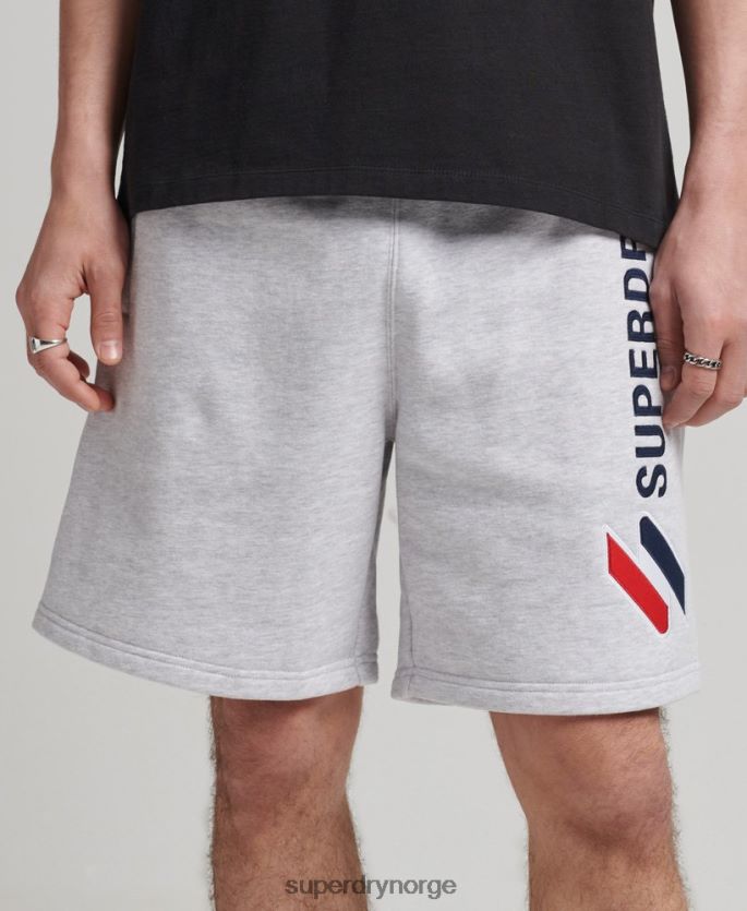 Superdry grå klær 86P46D374 kode applikasjon sweatshorts menn