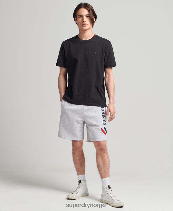 Superdry grå klær 86P46D374 kode applikasjon sweatshorts menn