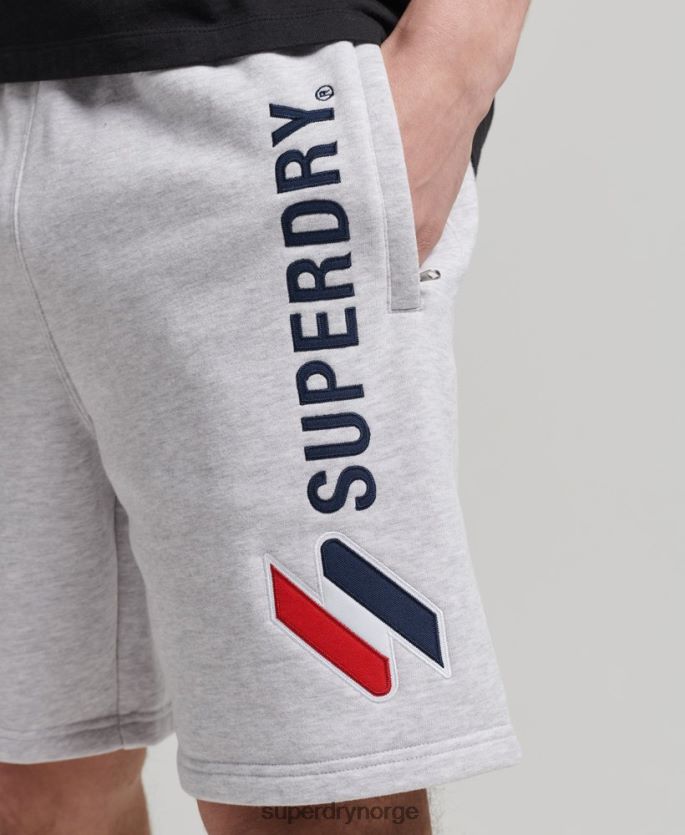 Superdry grå klær 86P46D374 kode applikasjon sweatshorts menn