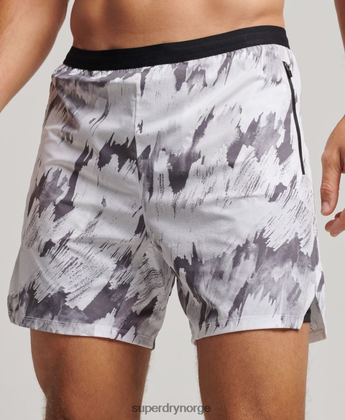 Superdry grå klær 86P46D5384 kjøre premium lagdelte shorts menn