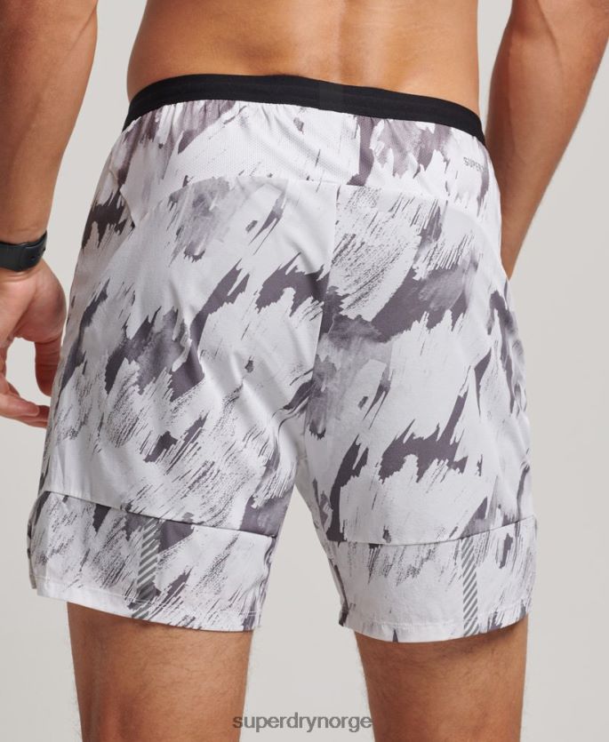 Superdry grå klær 86P46D5384 kjøre premium lagdelte shorts menn