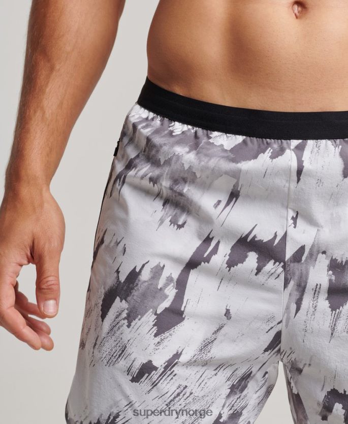 Superdry grå klær 86P46D5384 kjøre premium lagdelte shorts menn