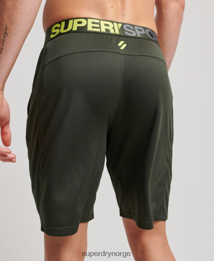 Superdry grønn klær 86P46D1404 core avslappet shorts menn