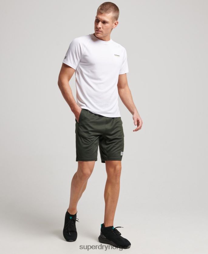 Superdry grønn klær 86P46D1404 core avslappet shorts menn