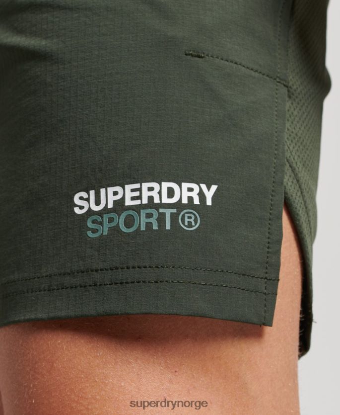Superdry grønn klær 86P46D1412 trene hybridshorts menn