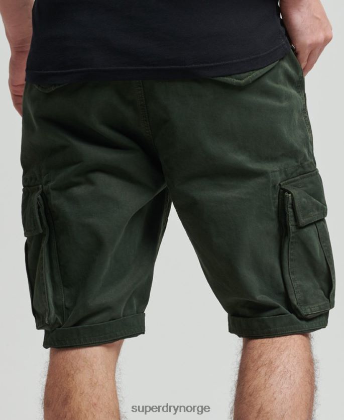 Superdry grønn klær 86P46D342 organisk bomull vintage core cargo tunge shorts menn