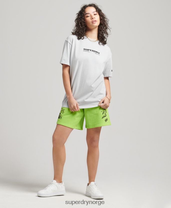 Superdry grønn klær 86P46D357 x overflødig jerseyshorts menn