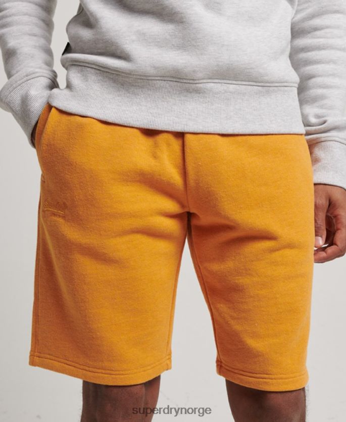 Superdry gul klær 86P46D304 vintage logobrodert jerseyshorts menn