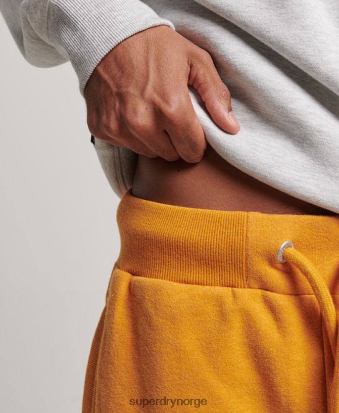 Superdry gul klær 86P46D304 vintage logobrodert jerseyshorts menn