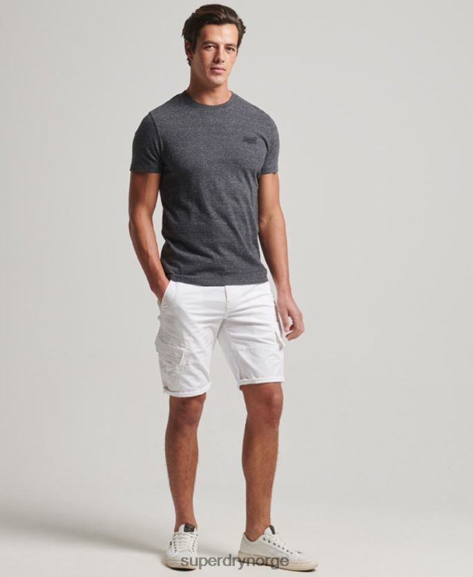 Superdry hvit klær 86P46D279 cargo-shorts i økologisk bomull menn