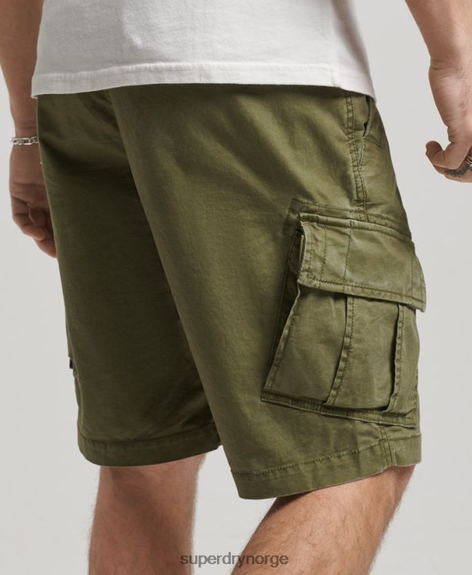 Superdry kaki klær 86P46D246 cargo-shorts i økologisk bomull menn