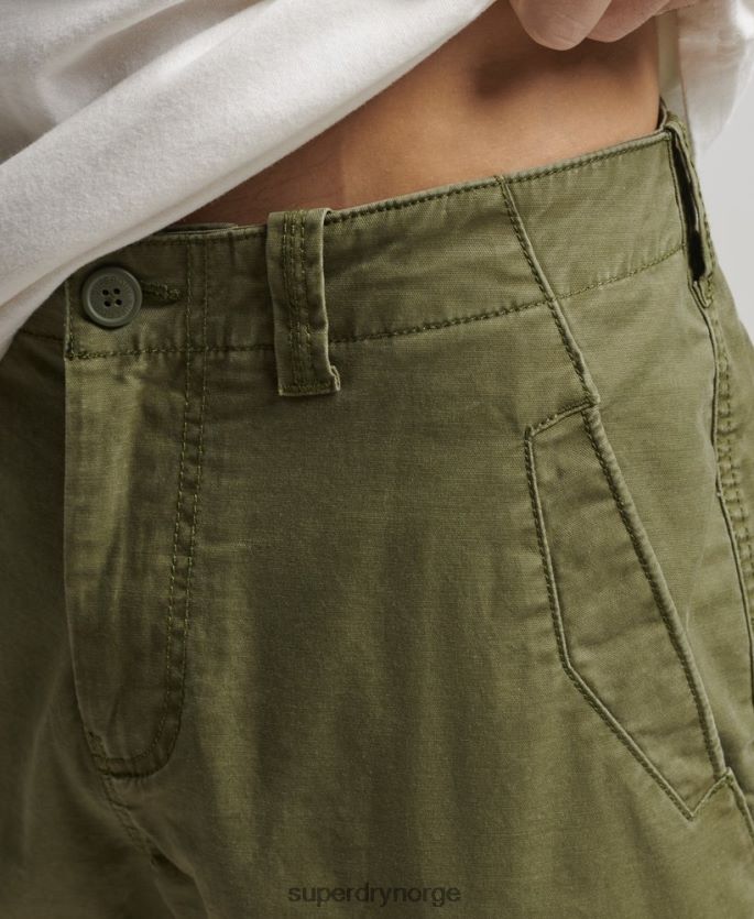 Superdry kaki klær 86P46D246 cargo-shorts i økologisk bomull menn