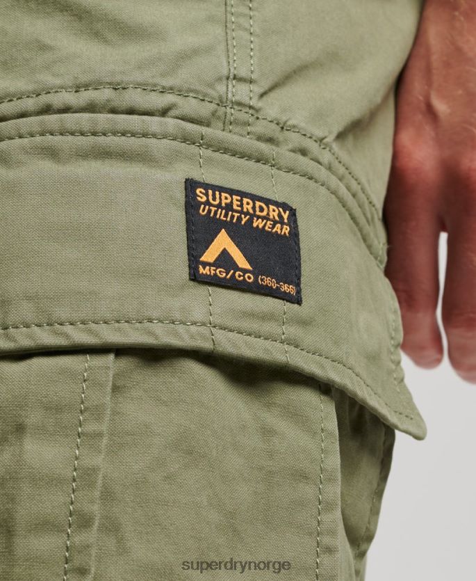 Superdry kaki klær 86P46D263 tunge cargo-shorts i økologisk bomull menn