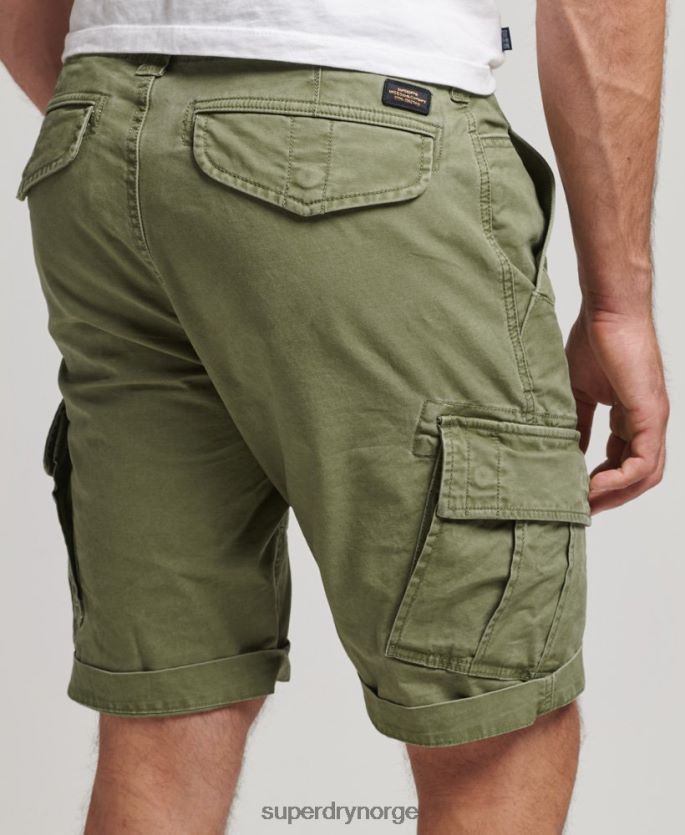 Superdry kaki klær 86P46D267 cargo-shorts i økologisk bomull menn