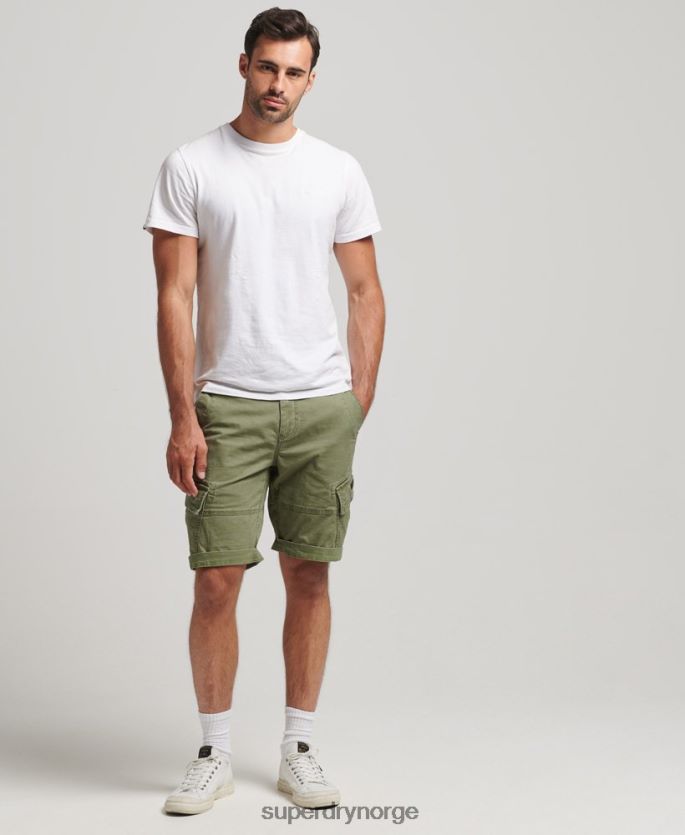 Superdry kaki klær 86P46D267 cargo-shorts i økologisk bomull menn