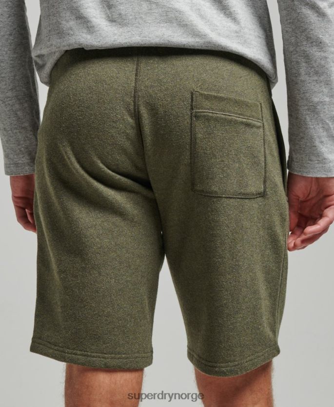 Superdry kaki klær 86P46D289 vintage logobrodert jerseyshorts menn