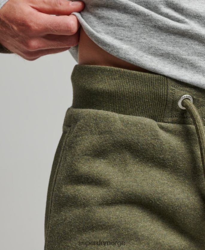 Superdry kaki klær 86P46D289 vintage logobrodert jerseyshorts menn
